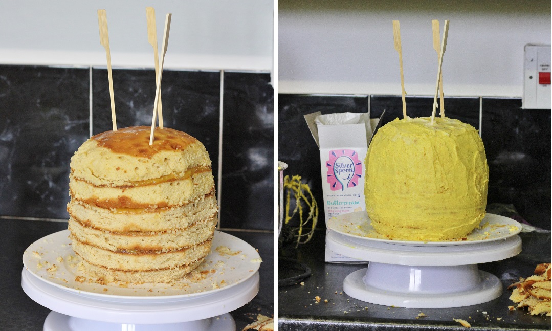 The Bake Off Bake Along Week One - Pineapple Illusion Cake 3